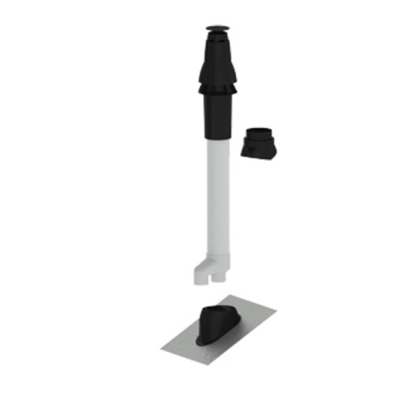 Burgerhout - Skyline dakdoorvoerset aluminium alles-in-1 incl. loodslab en glijschaal